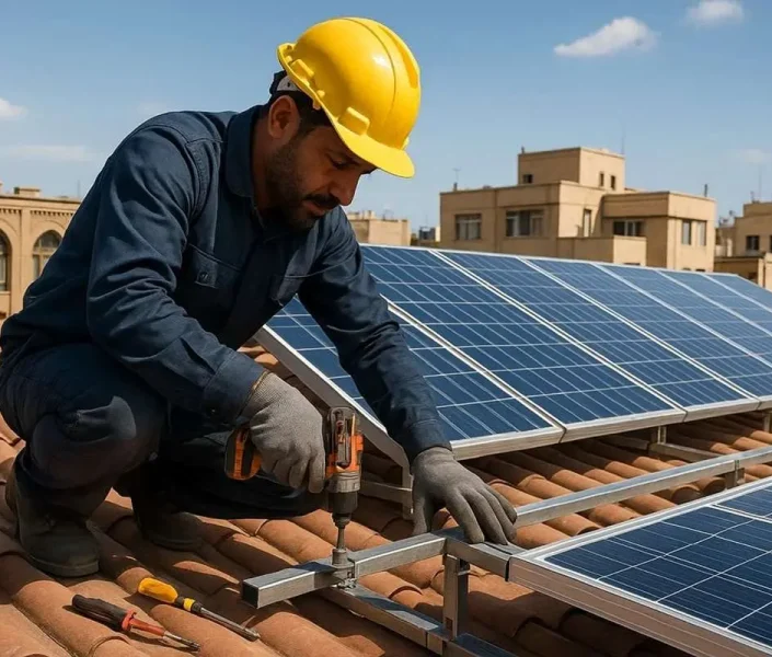 مقابله با قطع برق و راه‌اندازی نیروگاه خورشیدی خانگی