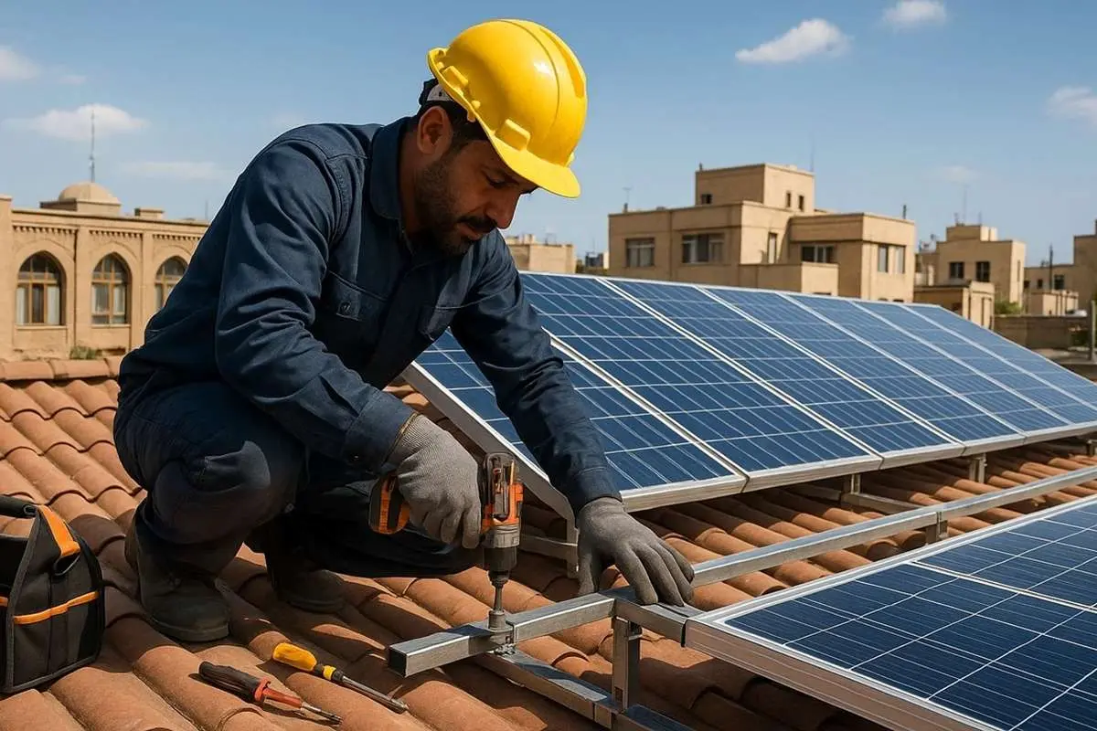 مقابله با قطع برق و راه‌اندازی نیروگاه خورشیدی خانگی